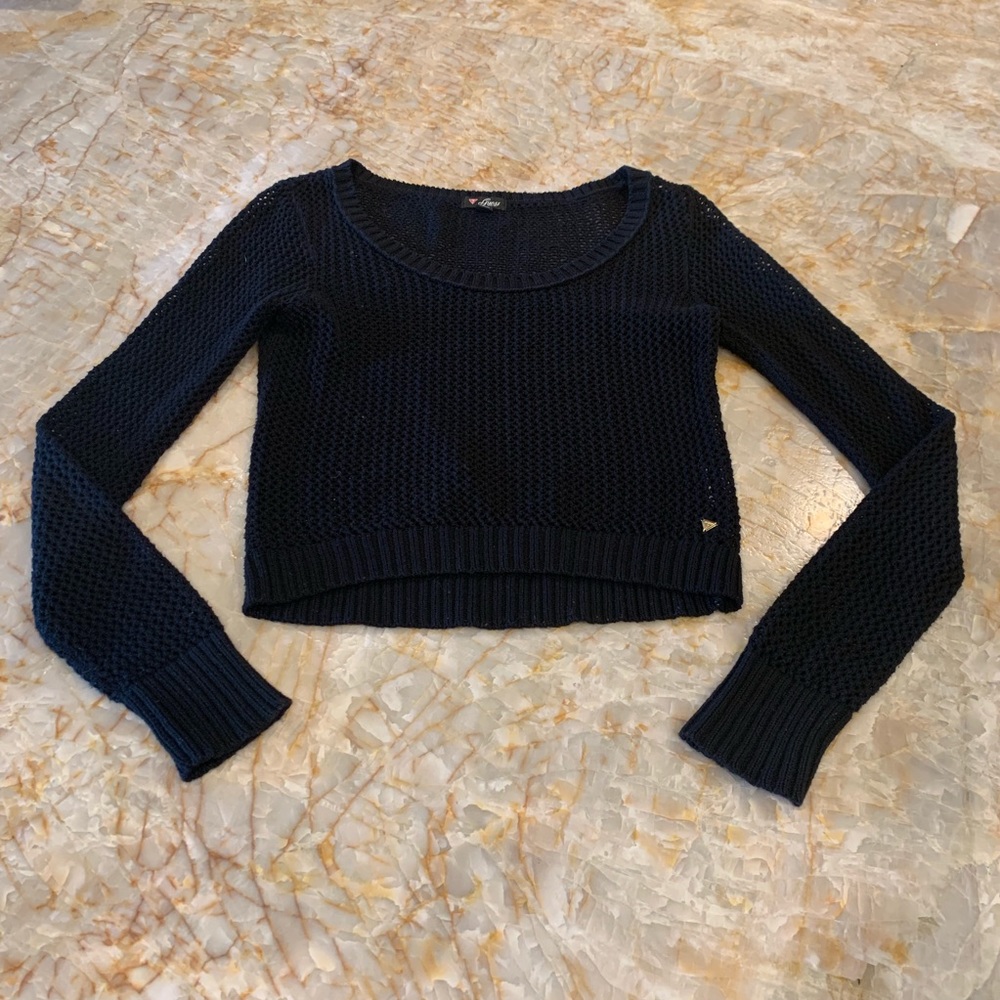 Guess black knit sweater